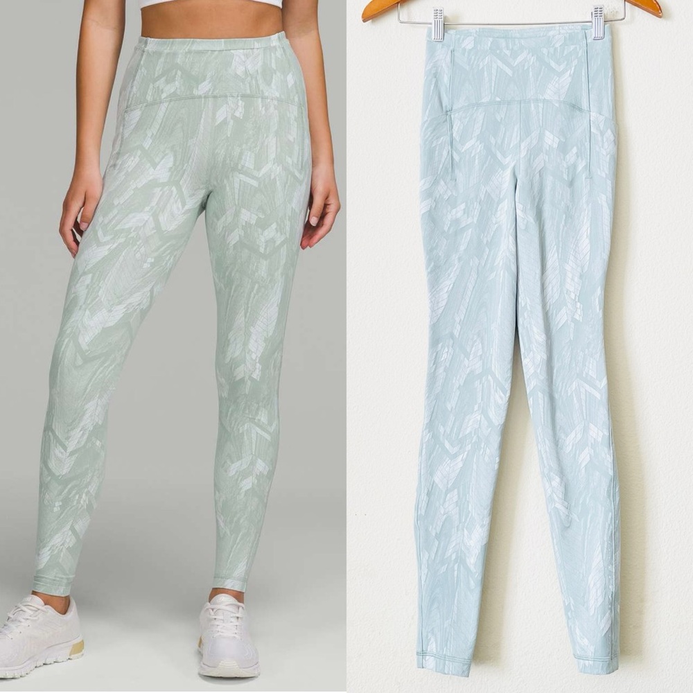 Lululemon SIZE 2 Swift Speed High Rise Leggings 28” - Reverberate Chevron